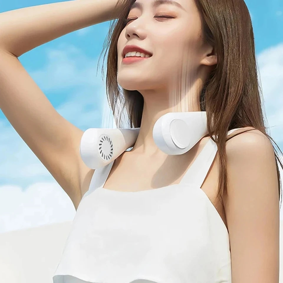 PORTABLE RECHARGEABLE NECK FUSION FAN *AIR AURA*
