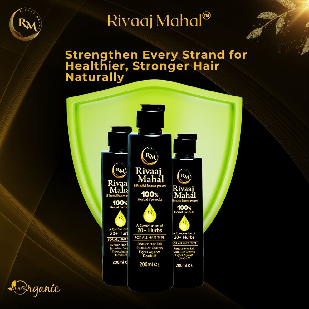 Rivaaj Mahal Ayurvedic Hair Oil - For Long, Strong & Lustrous Hair