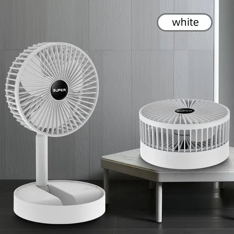 Portable USB Fan: Adjustable, Foldable, and Rechargeable