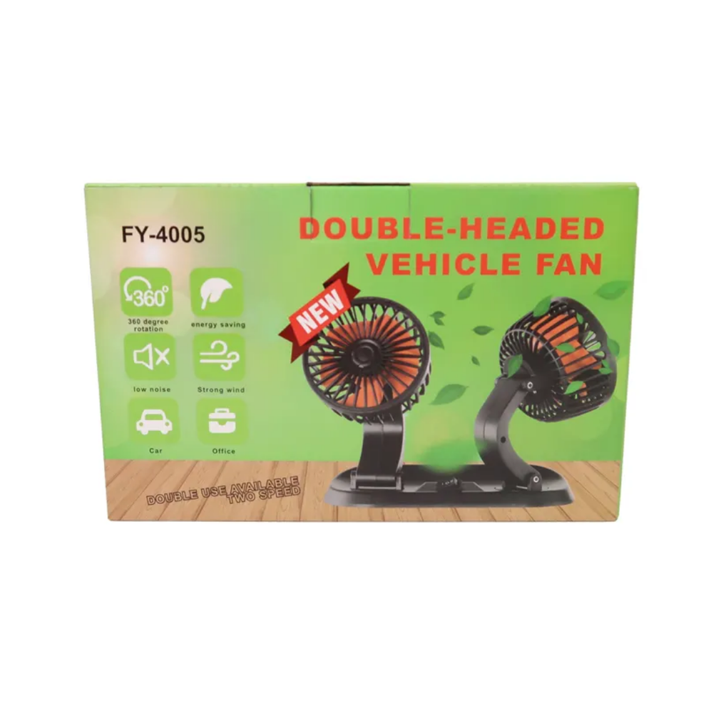 Double Headed Vehicle Fan