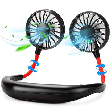 Portable Hanging Rechargeable Neck Fan