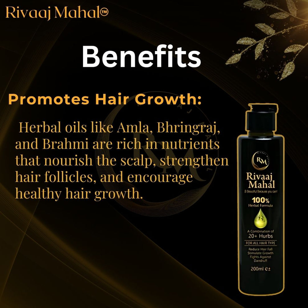 Rivaaj Mahal Ayurvedic Hair Oil - For Long, Strong & Lustrous Hair