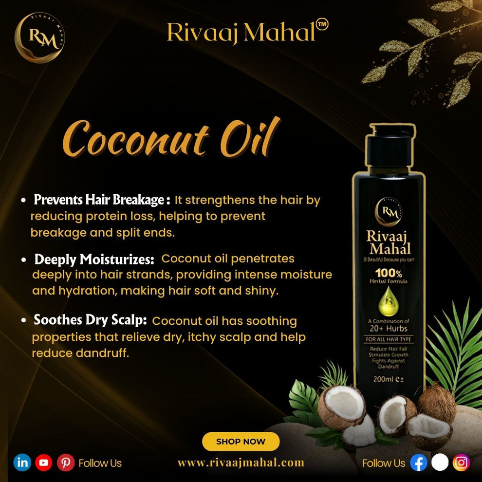 Rivaaj Mahal Ayurvedic Hair Oil - For Long, Strong & Lustrous Hair