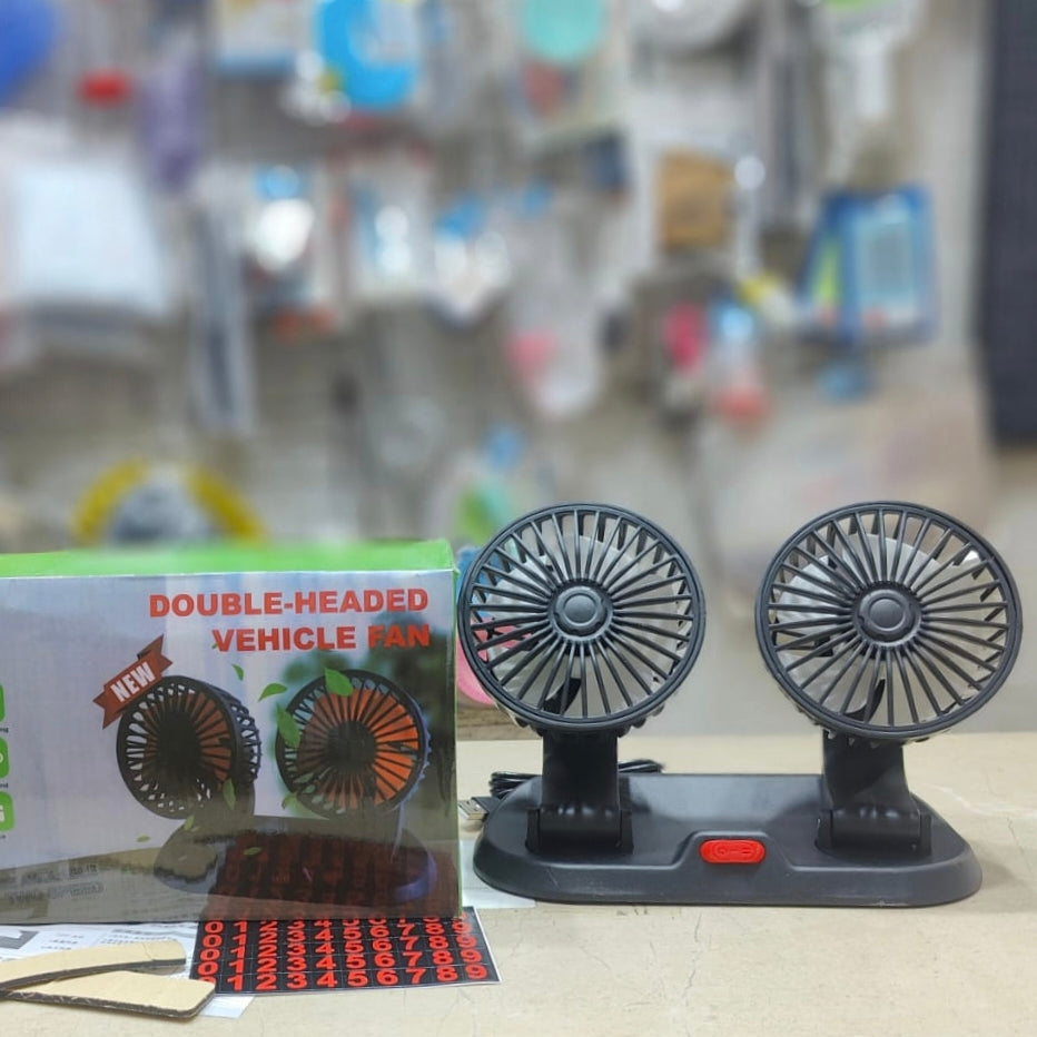 Double Headed Vehicle Fan
