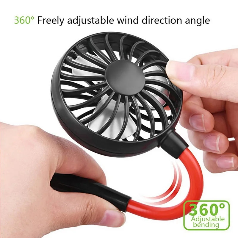 Portable Hanging Rechargeable Neck Fan