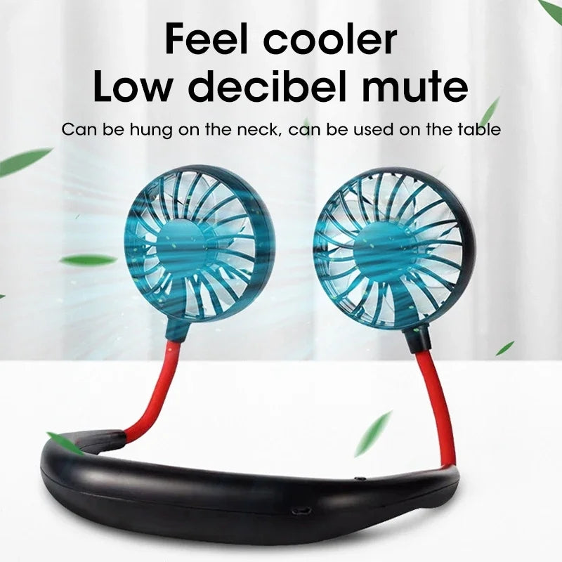 Portable Hanging Rechargeable Neck Fan
