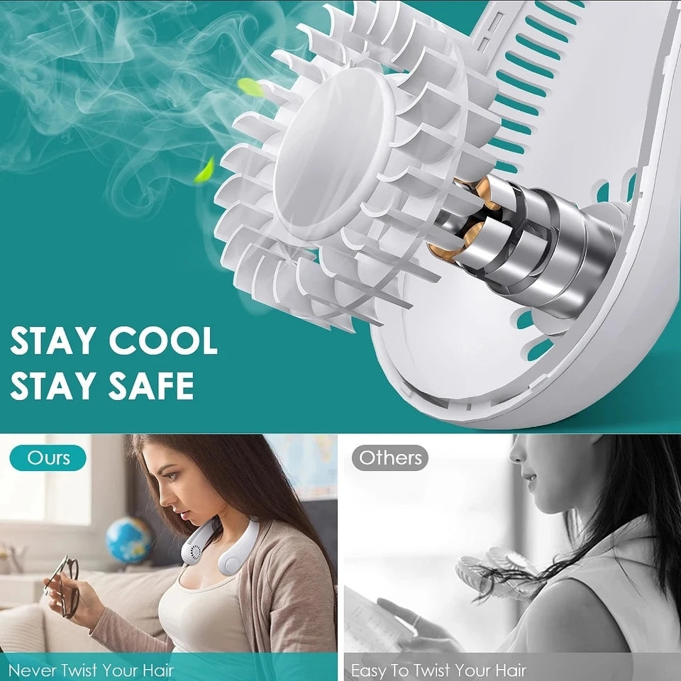 PORTABLE RECHARGEABLE NECK FUSION FAN *AIR AURA*