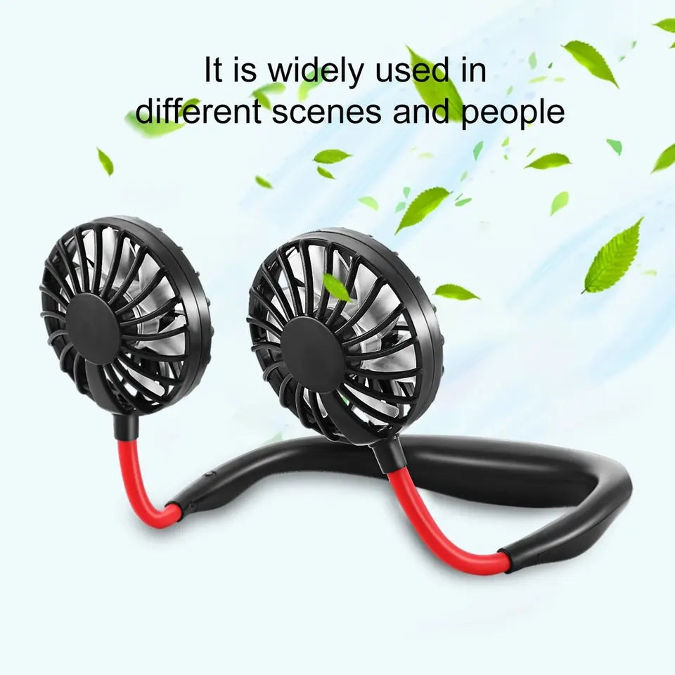 Portable Hanging Rechargeable Neck Fan