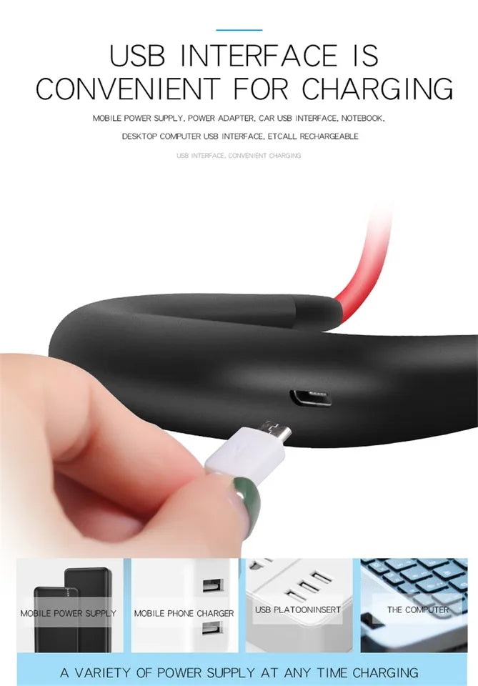 Portable Hanging Rechargeable Neck Fan